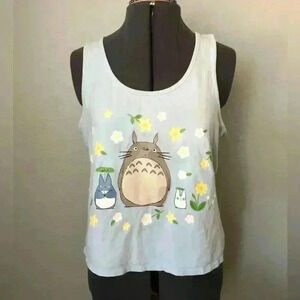 My Neighbor Totoro Light Blue Tank Top Youth XL